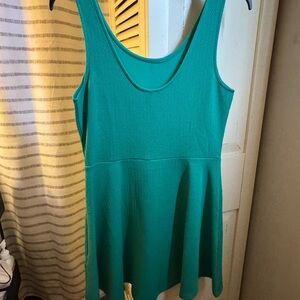 Teal Sleeveless Dress